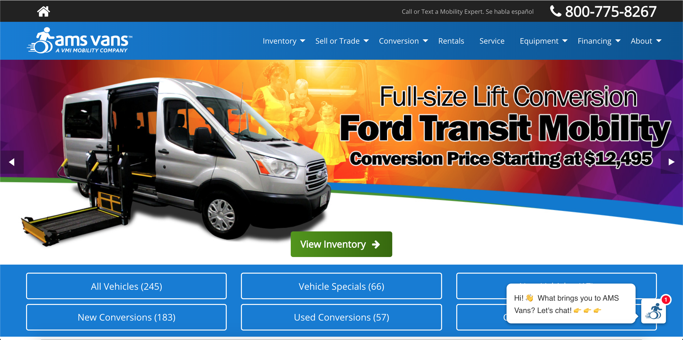 AMS Vans Commerce Experience